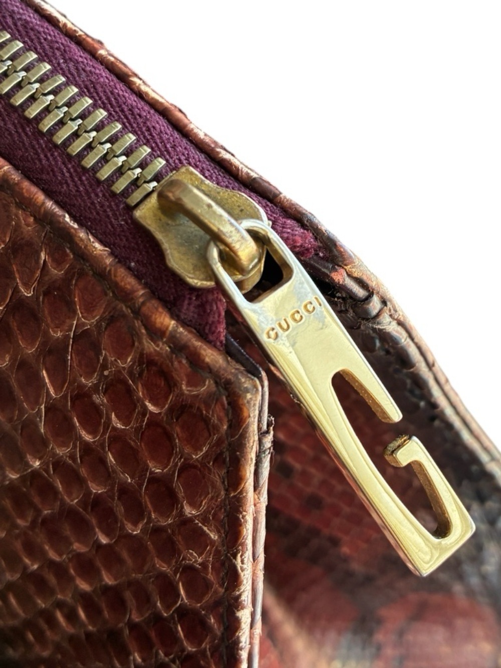 Gucci Python Top Handle Satchel - Picture 8 of 10